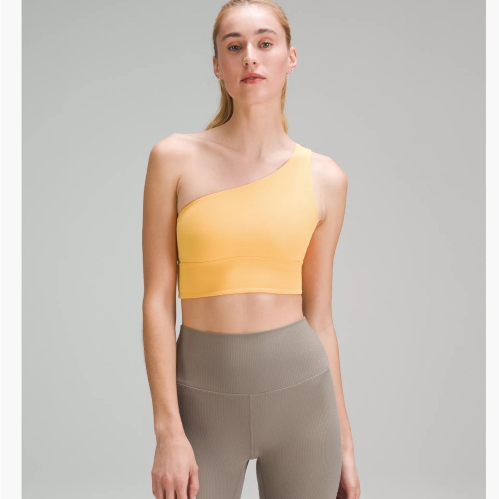 lululemon athletica Align Asymmetrical Bra - A/B in Mango Dream